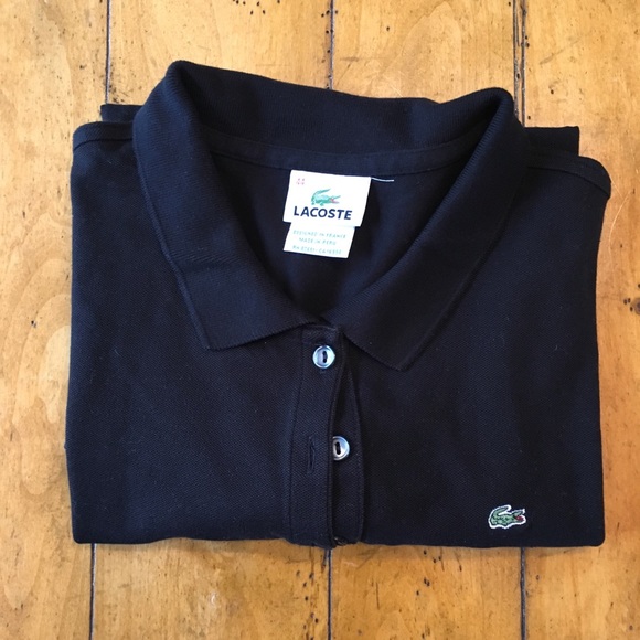 Lacoste Black Short Sleeve Size 12 - Picture 8 of 8